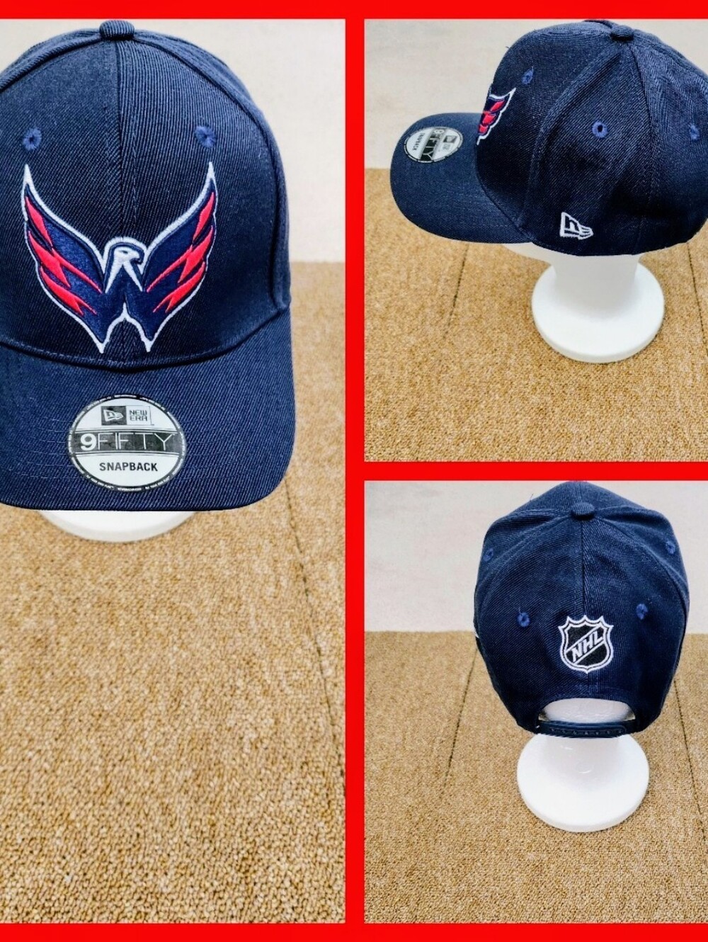 WASHINGTON CAPITALS NHL HOCKEY SNAPBACK HAT.